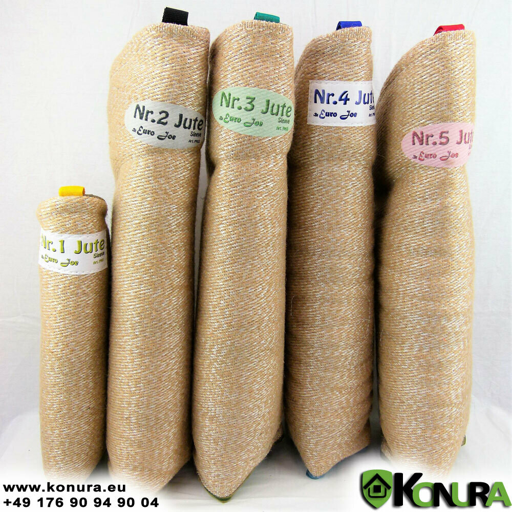 Schutzärme #1 - #5 für Welpen und Junghunde Euro Joe, Material: Jute