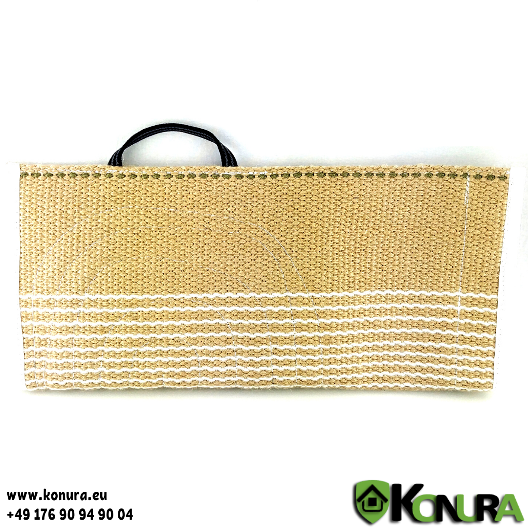 Überzüge für Schutzarm (Jute, Baumwoll-Synthetik, Leder) Schweikert, Option: Jute MIT Schlaufe