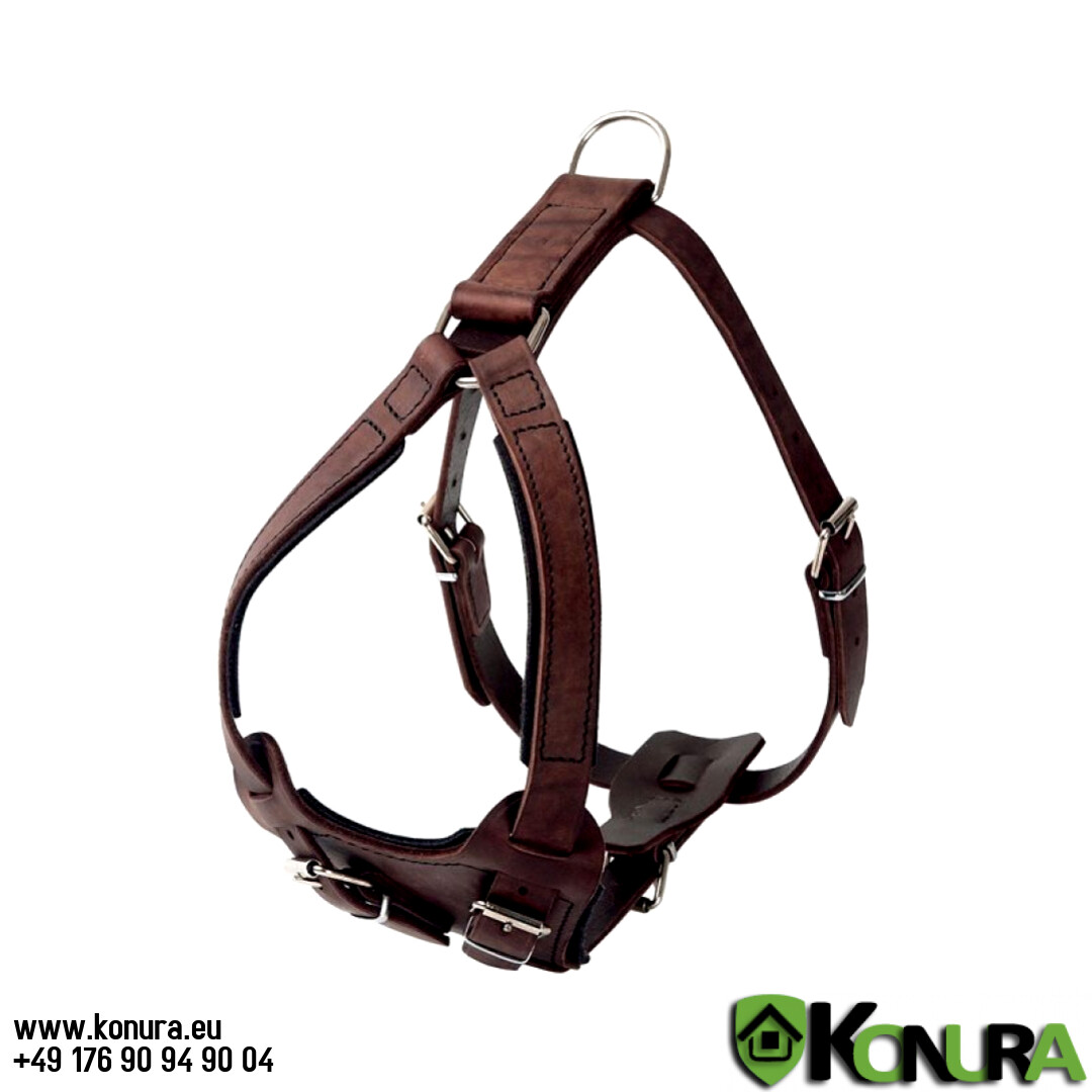 Arbeitsgeschirr &quot;KLIN&quot; aus Fettleder mit oder ohne Handgriff Klin Kassel, Option: ohne Handgriff, Größe: S - Brustumfang bis 90 cm