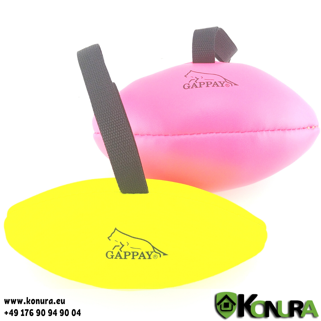 RUGBY Trainingsball aus Kunstleder Gappay, Größe: Groß, Farbe: Gelb
