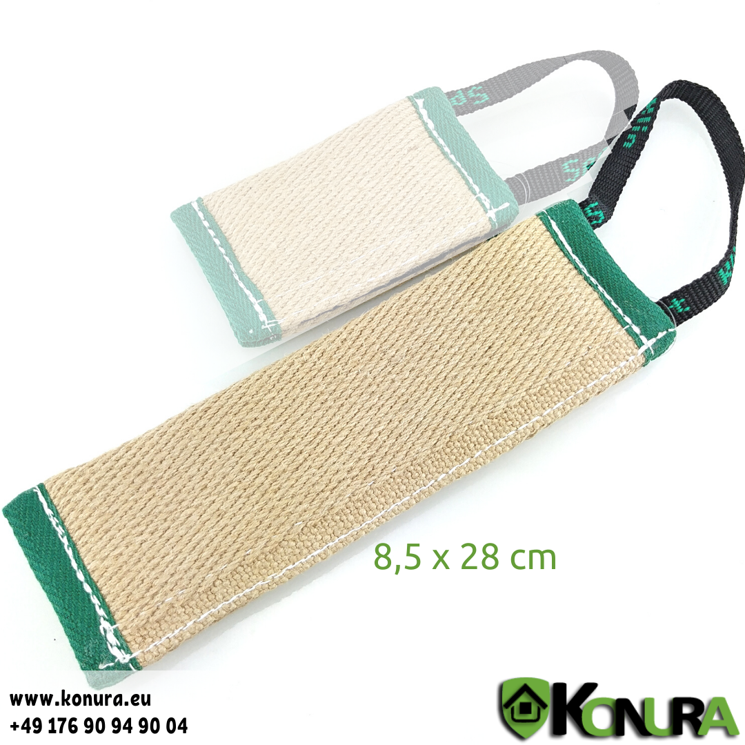 Trainingsapport zum Füllen mit Hundefutter Klin Kassel, Material: Jute, Option: Groß