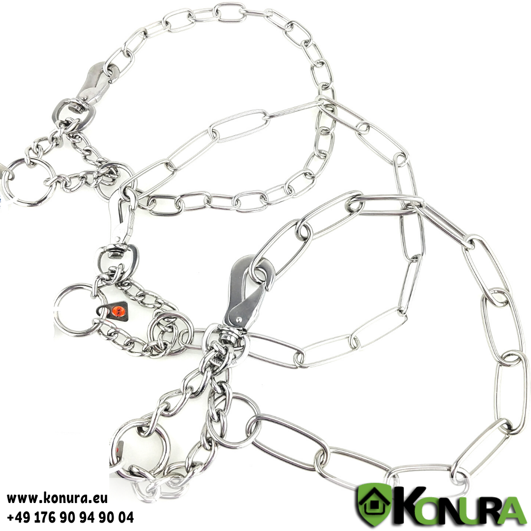 Halskette verstellbare mit Zugbegrenzung und Karabinerhaken Sprenger