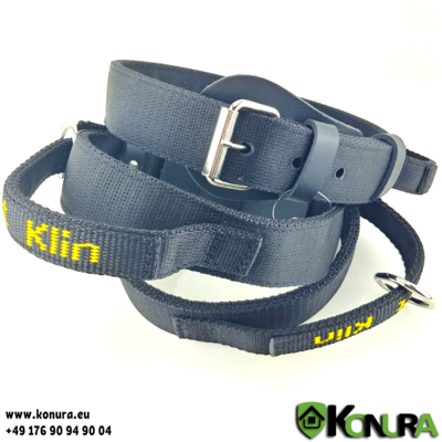 Dreilagiges Nylonhalsband mit Griff Klin Kassel Dreilagiges Nylonhalsband mit Griff Klin Kassel