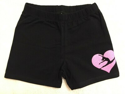 Shorts Sparkle Pink Heart