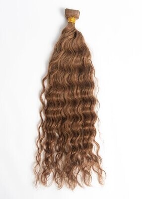 Curly hair tape in hair extensions