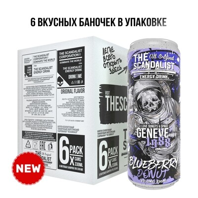 6-Pack The Scandalist Energy Drink "Geneve 1988"
