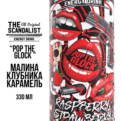 12-Pack The Scandalist Energy Drink "Pop The Glock"