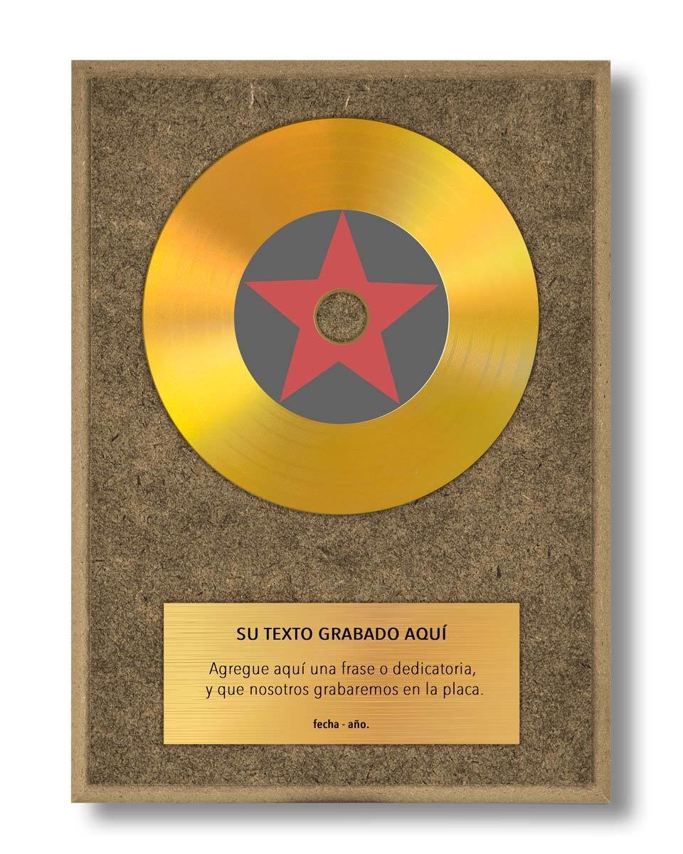 Babynil, Selecciona tipo de disco: Oro, Selecciona motivo decorativo: Star