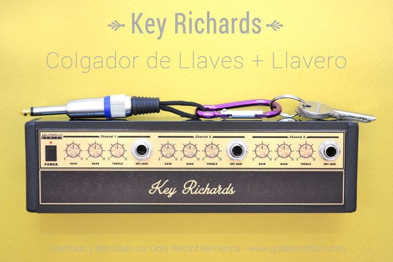 Key Richards - Colgador rack + llavero. (Aluminio) Key Richards - Colgador rack + llavero. (Aluminio)
