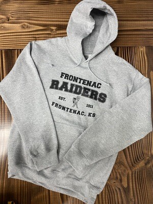 Gray Frontenac Raiders Hoodie Gray Frontenac Raiders Hoodie