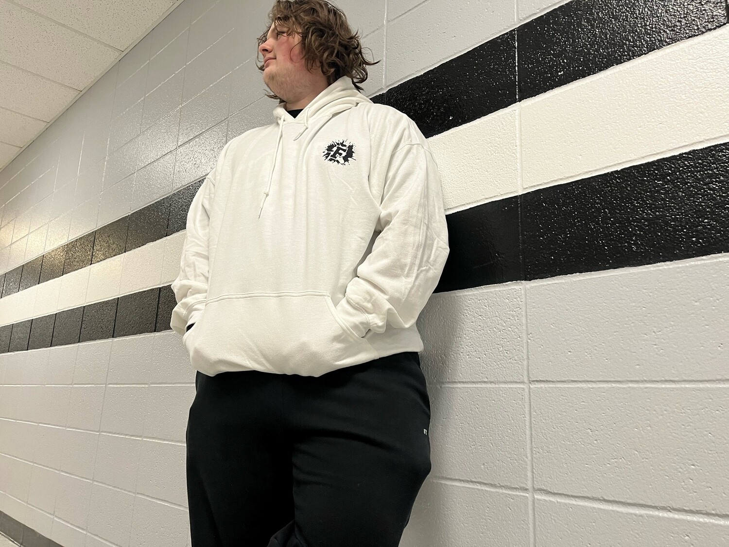 Splatter F Hoodie, Size: S