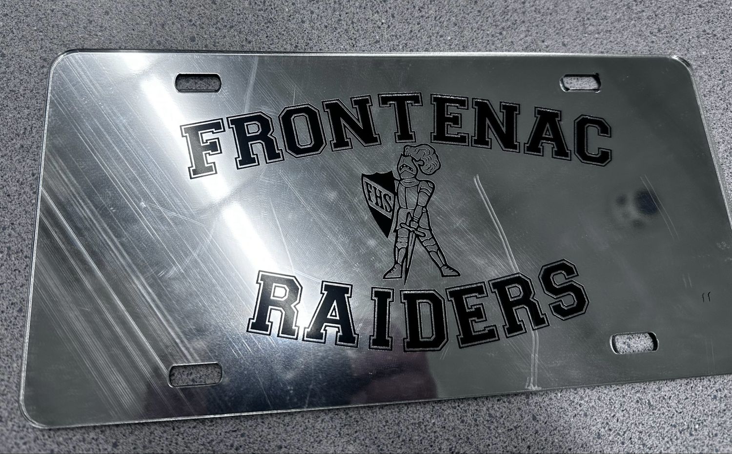 Raider License Plate