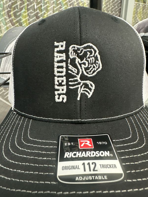 Black and White Raider Hat (Adjustable) Black and White Raider Hat (Adjustable)