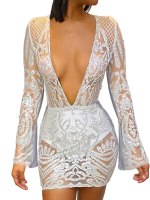 Women's Sheath Dress Short Mini Dress