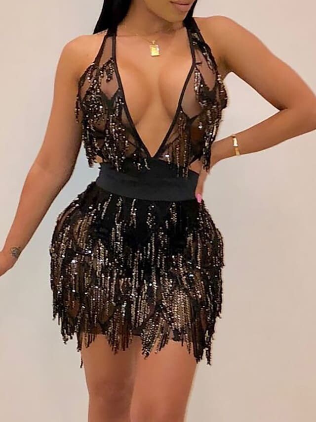 Women's Sheath Dress Short Mini Dress