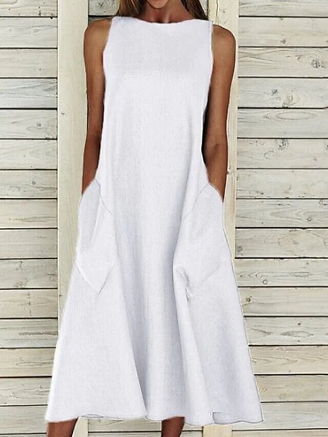 Women's A Line Dress Midi Dress