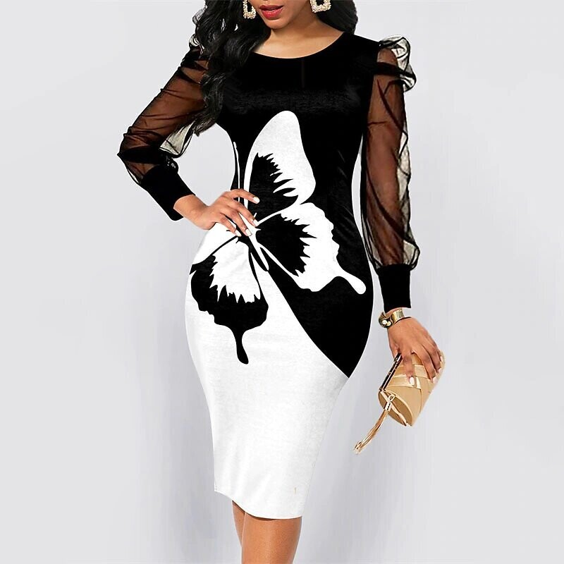 Women's Bodycon Knee Length Dress