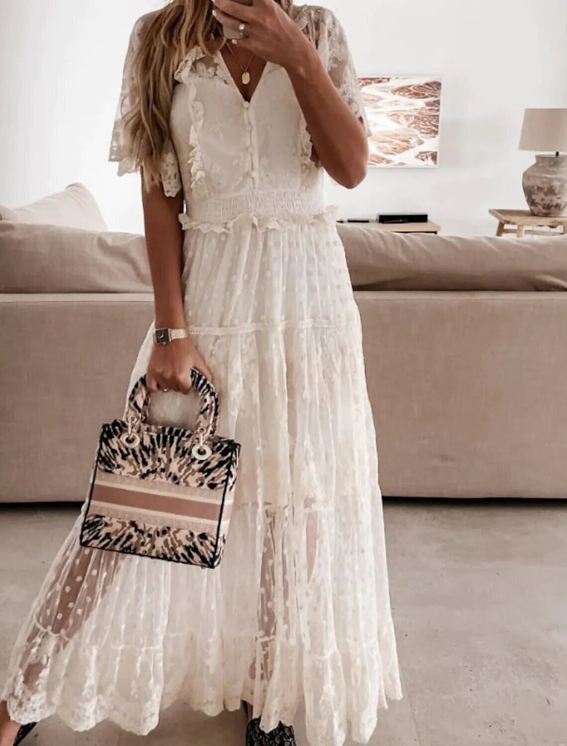 Women's Lace Dress Maxi long Dress