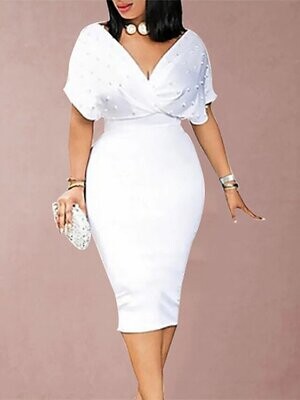 Women's Sheath Dress Knee Length Dress