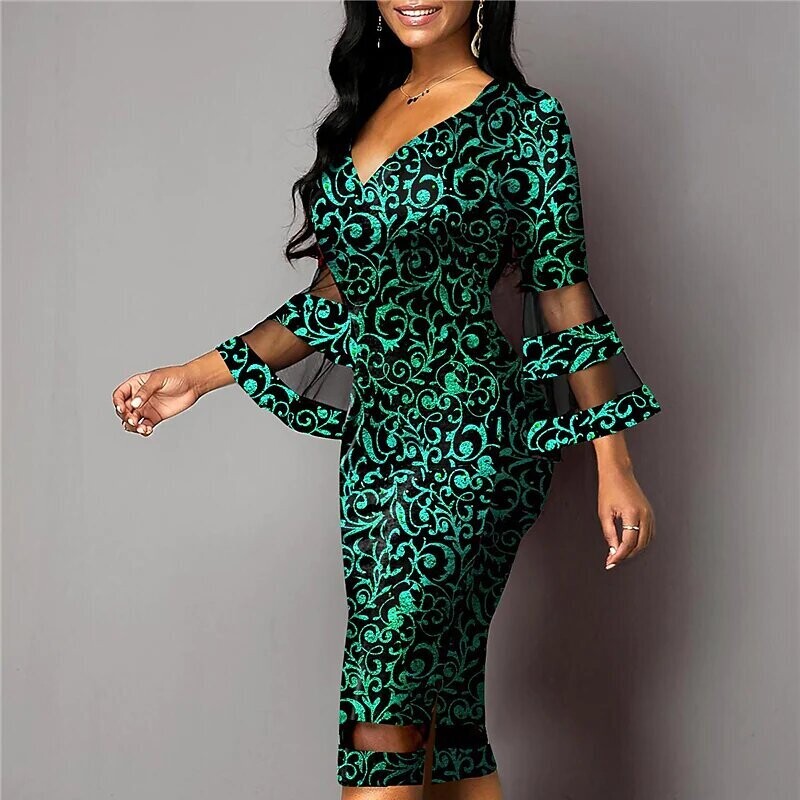 Women's Bodycon Knee Length Dress