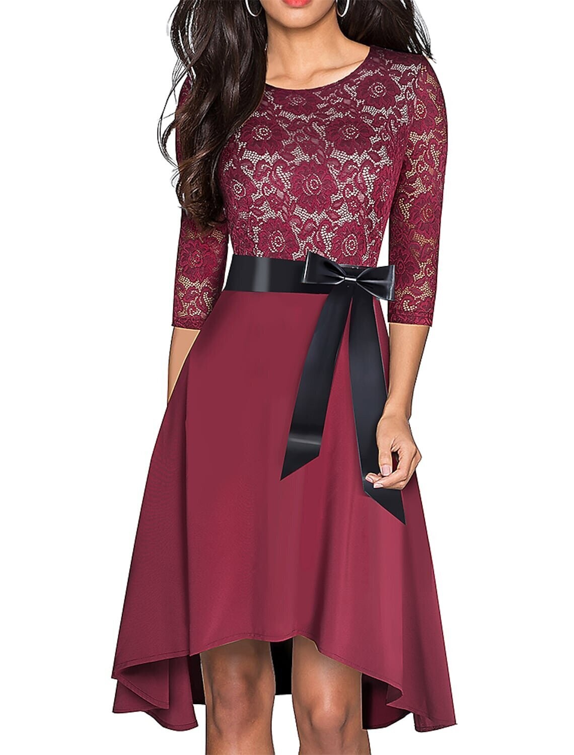 Women's A Line Dress Knee Length Dress