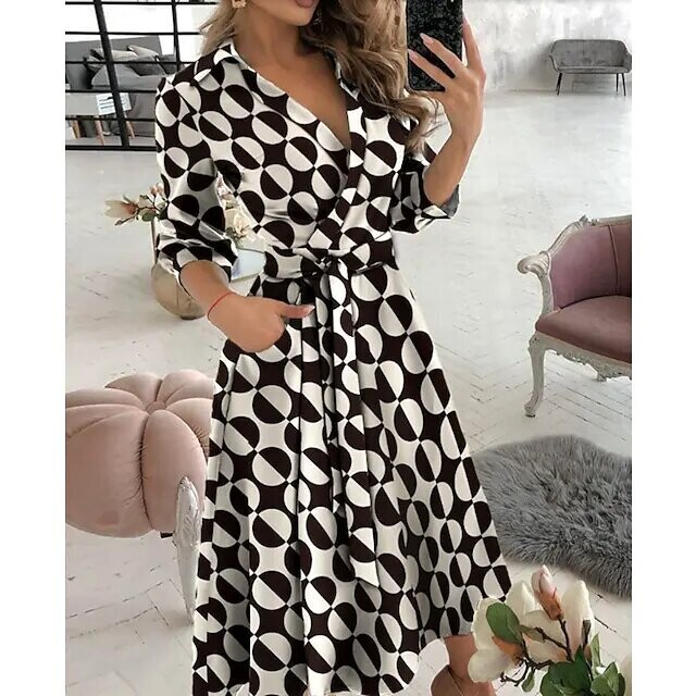 Women's A Line Dress Midi Dress