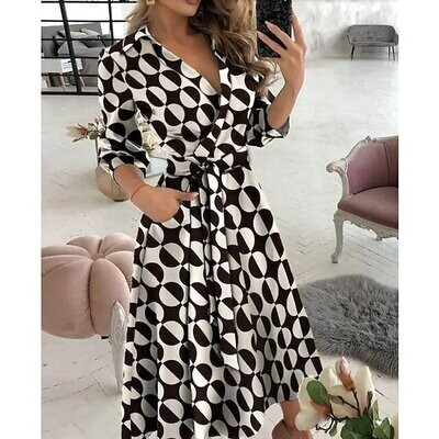 Women's A Line Dress Midi Dress