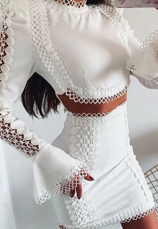 Women's Sheath Dress Short Mini Dress, Color: White