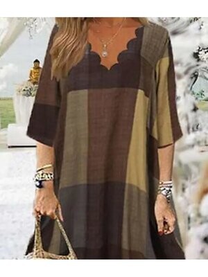 Women's Shift Dress Maxi long Dress