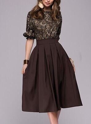 Women's A Line Dress Midi Dress