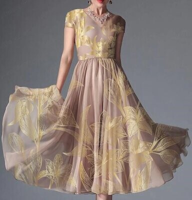 Women's A Line Dress Midi Dress