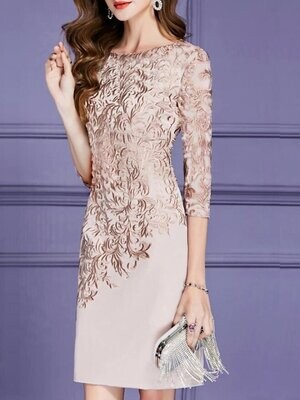 Women's Sheath Dress Knee Length Dress