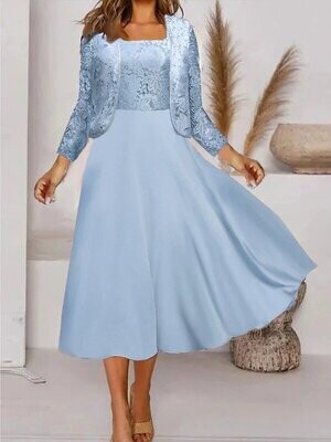 Women‘s A Line Dress Midi Dress