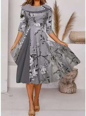 Women's A Line Dress Knee Length Dress