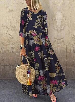 Women's Shift Dress Maxi long Dress
