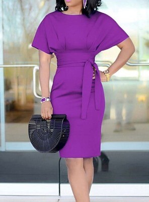 Women's Sheath Dress Knee Length Dress