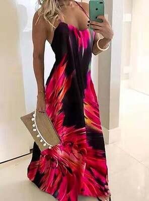 Women's Strap Dress Maxi long Dress
