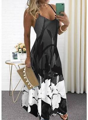 Women's Strap Dress Maxi long Dress