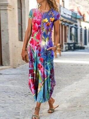 Women's Shift Dress Maxi long Dress