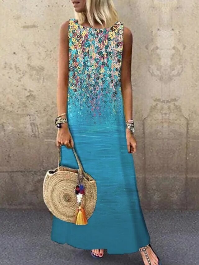 Women's Shift Dress Maxi long Dress