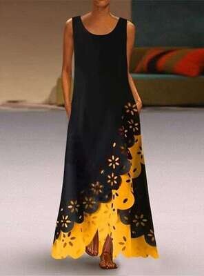 Women's Swing Dress Maxi long Dress