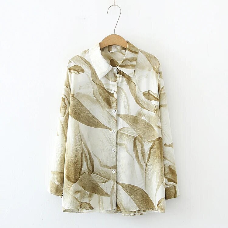 Women's Blouse Graphic Patterned Casual, Color: Green