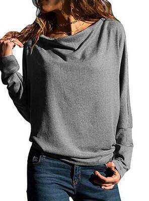 Women's Sweatshirt Pullover Solid Color