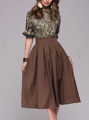 Women's A Line Dress Midi Dress