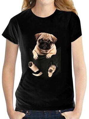 Women's T shirt Tee Dog Graphic Patterned