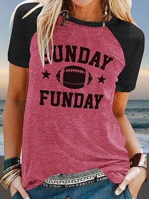 Women's T shirt Tee Text Baseball Casual