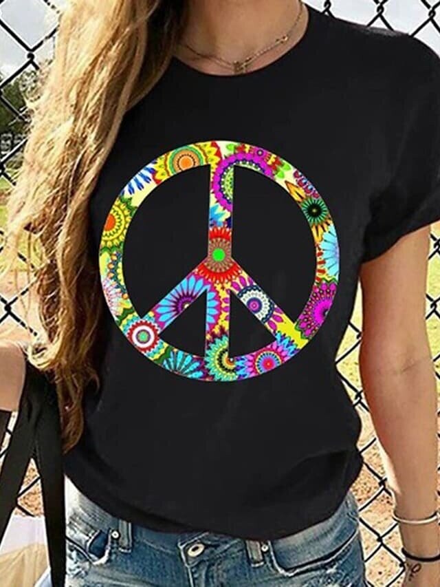 Women's T shirt Tee Floral Graphic