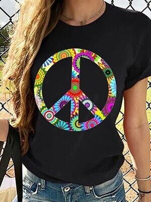 Women's T shirt Tee Floral Graphic