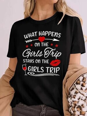 Women's T shirt Tee Heart Text Casual