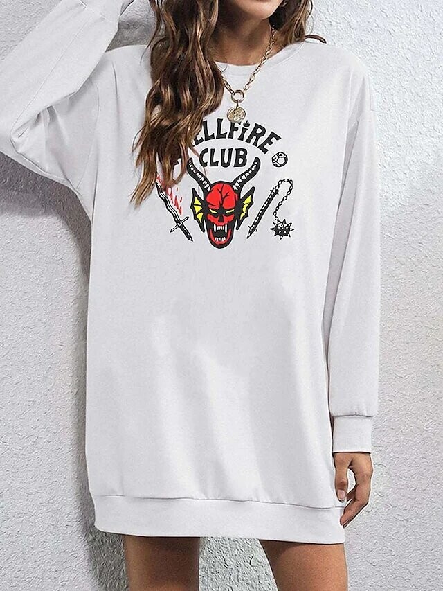 Women's Hoodie Dress Streetwear